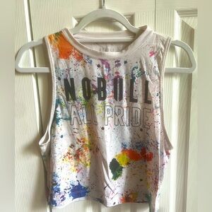 NOBULL Pride Cropped Muscle Tank Size Small
